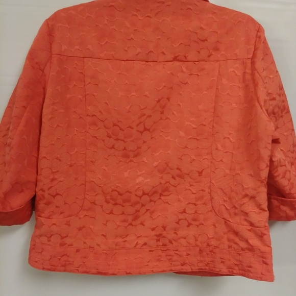 Erin Orange Jacket Blazer. Size PL - Picture 8 of 8
